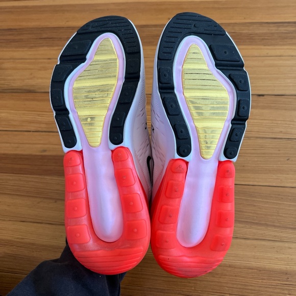 Nike Air Max 270 trainers - white, yellow, and orange, size 8.5, gently worn - Picture 5 of 8